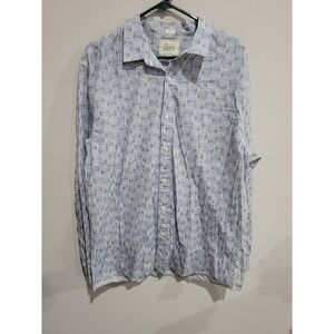 BIXBY‎ Nomad Shirt Mens XL Slim Fit Button Up Geometric Odyssey Stitch Fix NWT